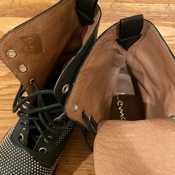 Lemare Italy unisex studded moto biker boots 36 - Picture 8 of 10